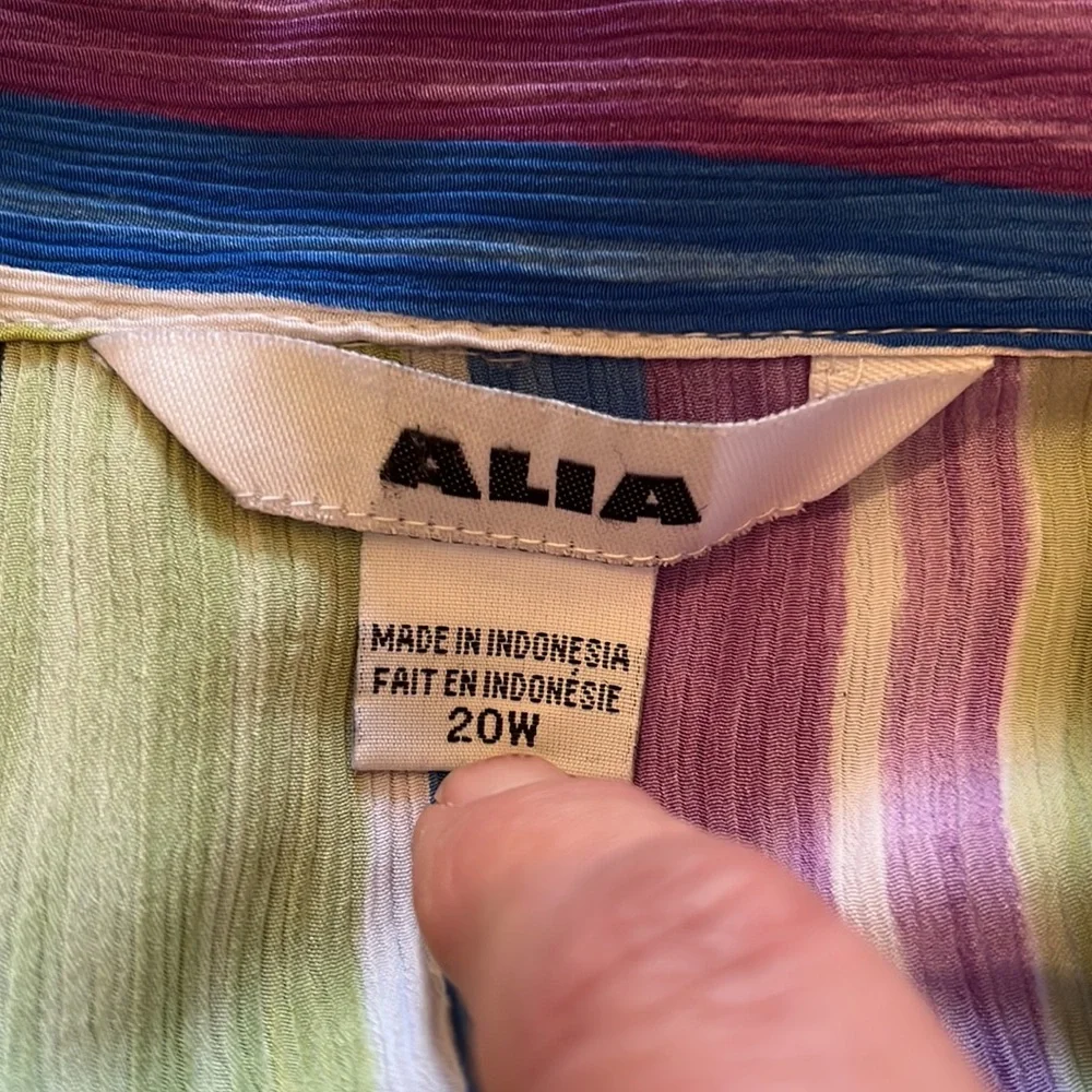 Short Sleeve Button Down Top Sz 20W - Picture 3 of 4